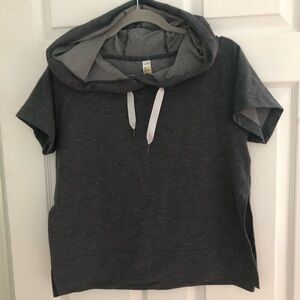 Lole Short Sleeve Boxy SweatShirt Gigantic Hoodie